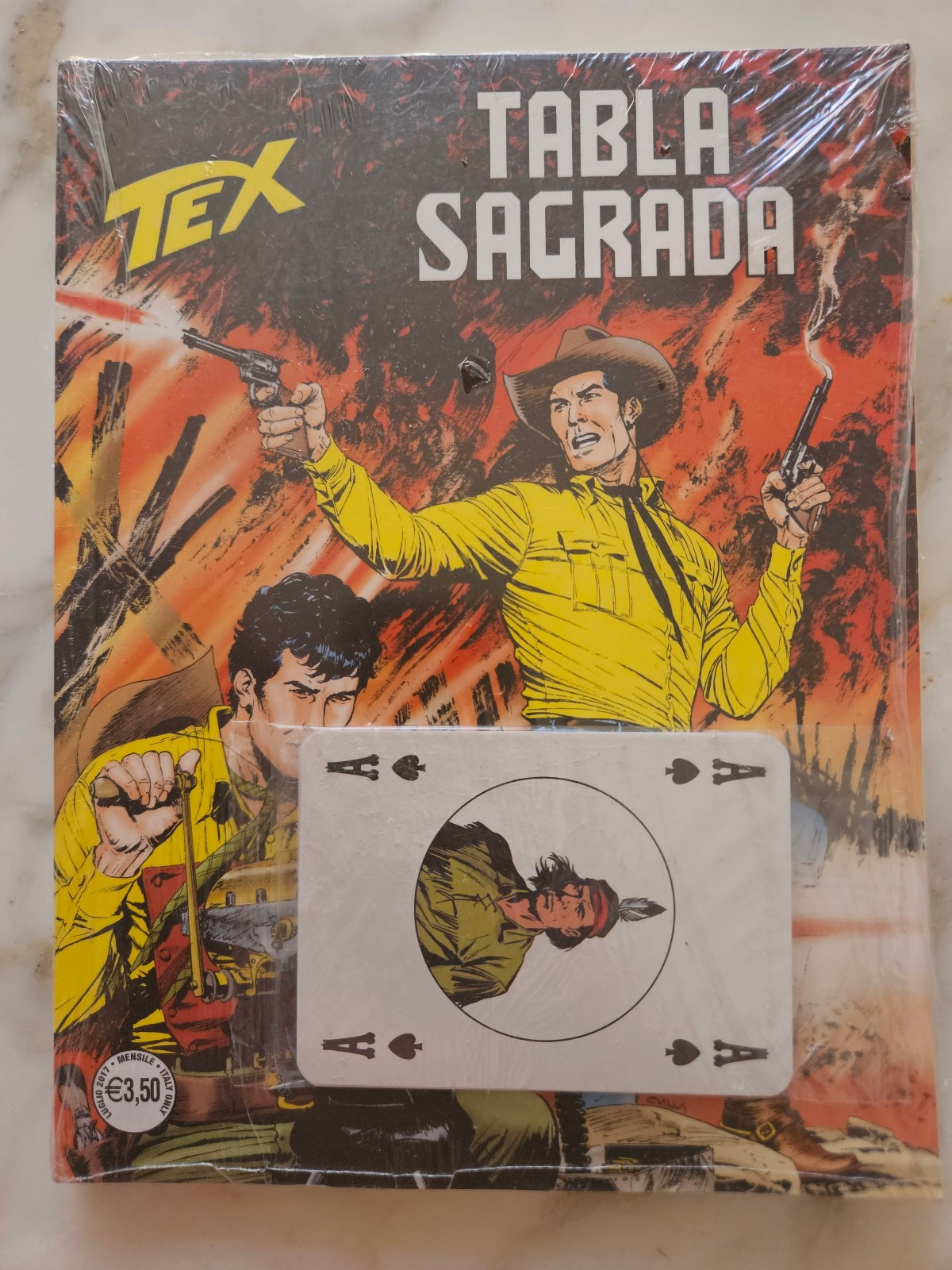TEX originale n. 681  - Bonelli  2017 - edicola blisterato con carte