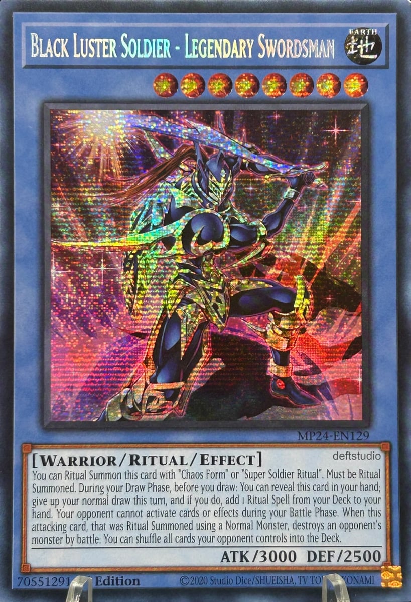 Black Luster Soldier Legendary Swordsman MP24-EN129 1st Ed Prismatic Secret Rare