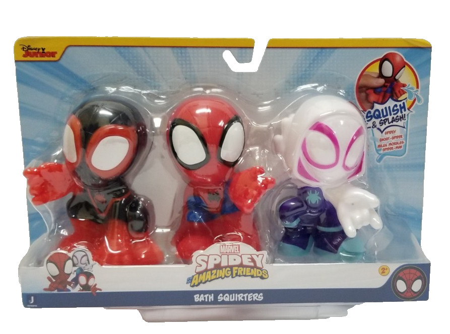 Marvel Spidey Amazing Friends Bath Squirters- Set Of 3
