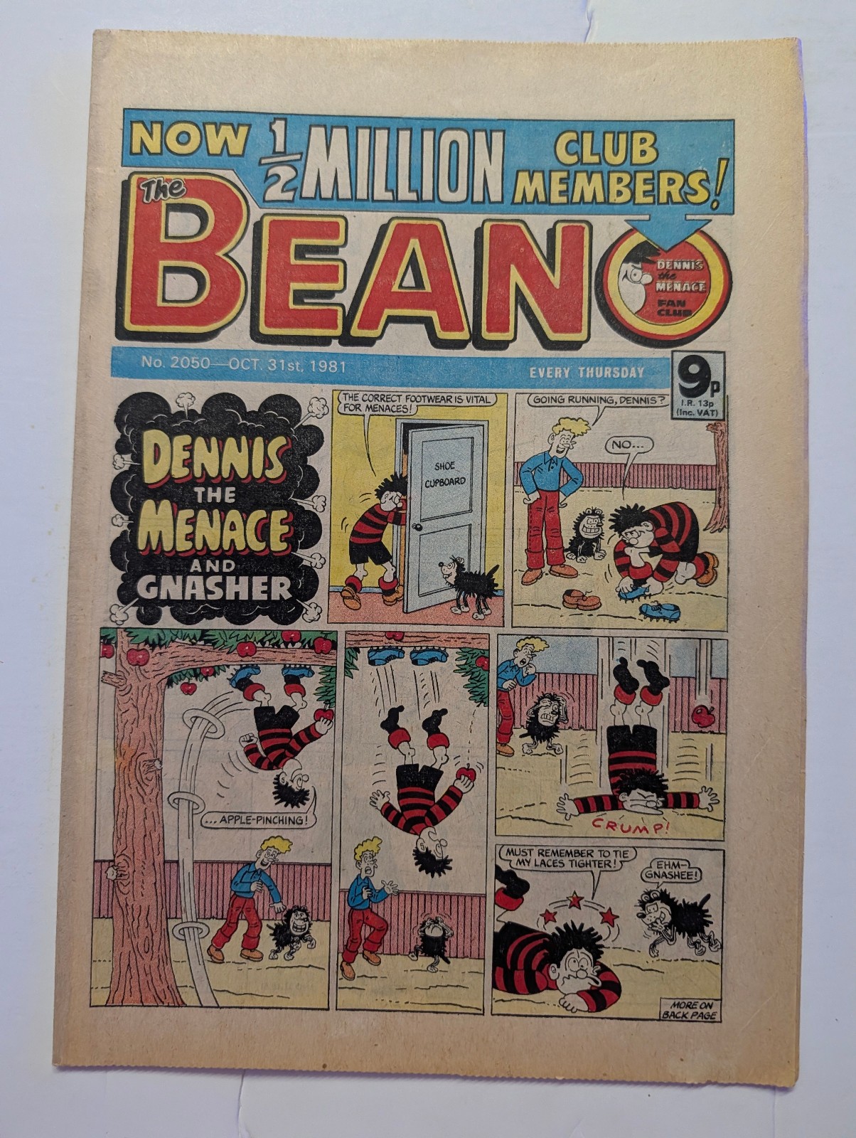 Beano Comic No 2050, October 31st 1981.