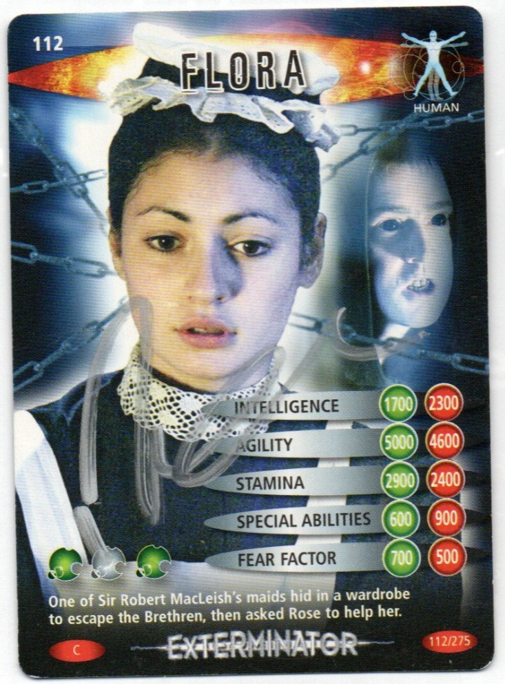 Doctor Who Trading Card Battles in Time #112 Signed by RUTH MILNE