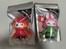 Set Figurine Hinomoto Heavy Industries Denshi Tako n.3 Denshi Usagi n.9 Sofubi