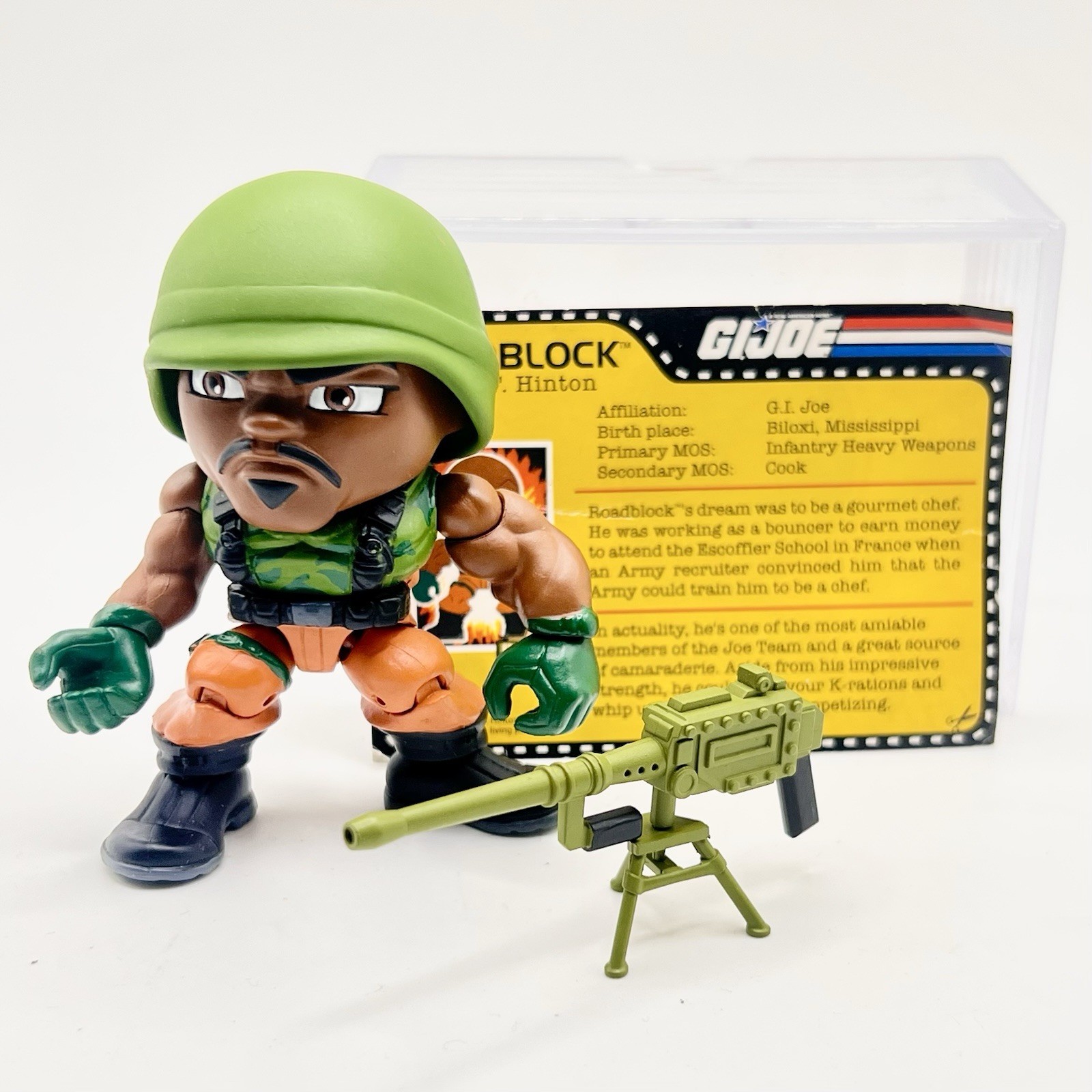 Loyal Subjects Action Vinyls GI Joe Roadblock con Card Mini Figure G.I. Joe