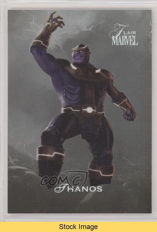 2023 Flair Marvel Silver Thanos Joel Holtzman #52 READ 02aj