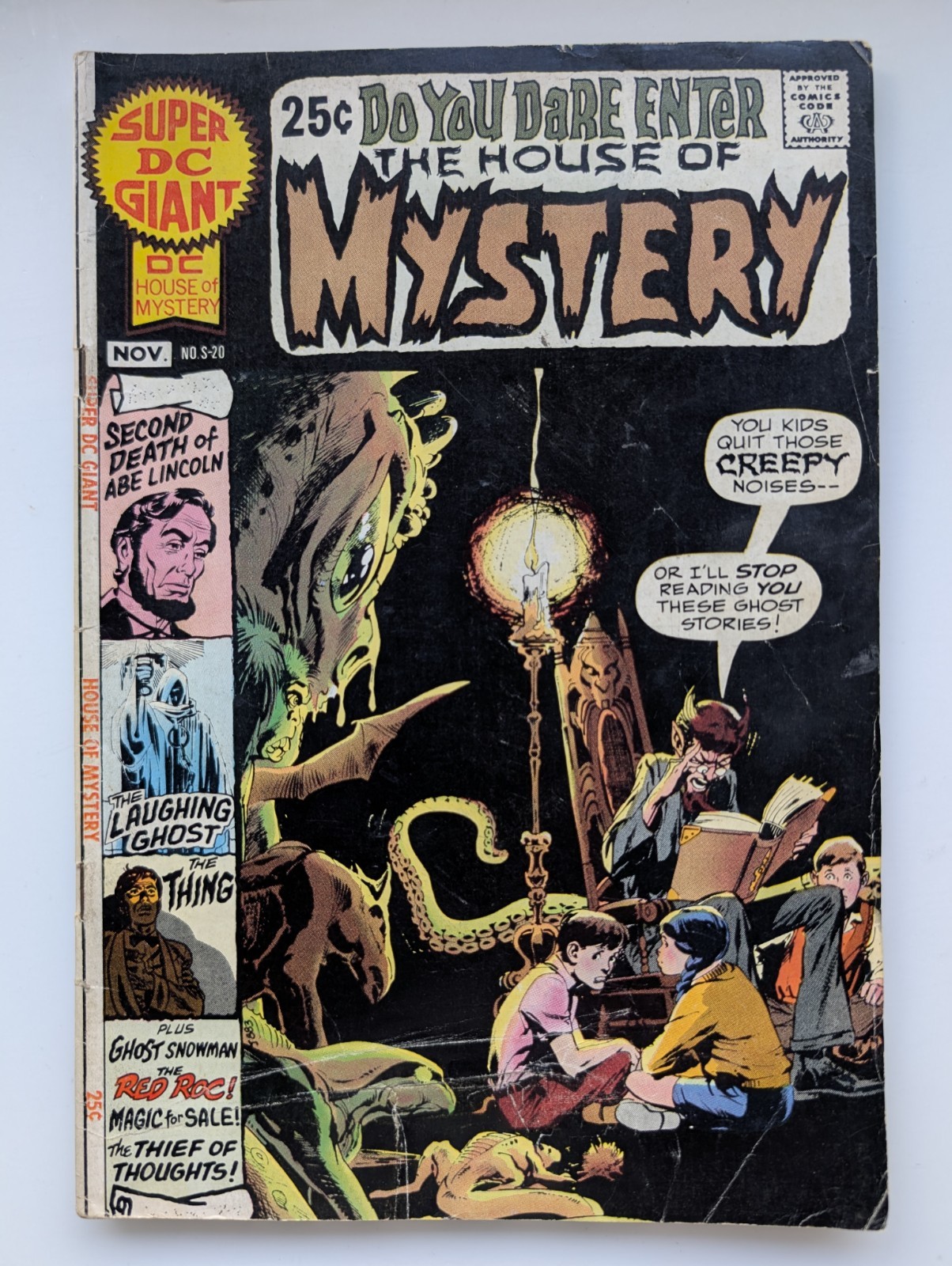 Super DC Giant House Of Mystery Neal Adams Bronze Age Horror Mid Grade S-20 1970