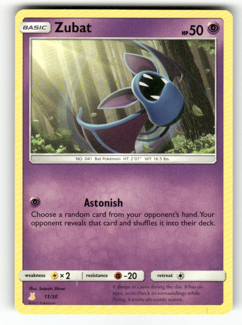 Zubat 11/30 Kit Allenatore SM: Lycanroc & Alolan Raichu Pokemon LP comune