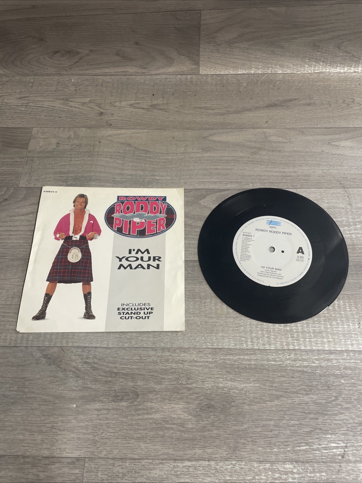 Rowdy Roddy Piper – I'm Your Man Epic – 658835 7 P/S UK Vinyl 7inch Single