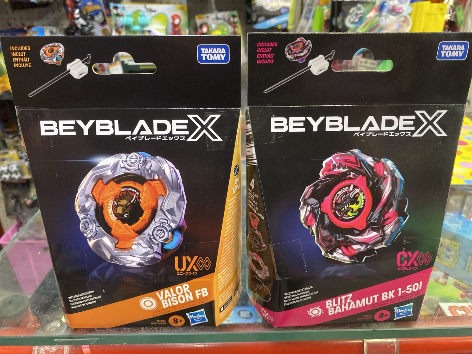 2026 Hasbro Beyblade X Valor Bison FB + Blitz Bahamut BK