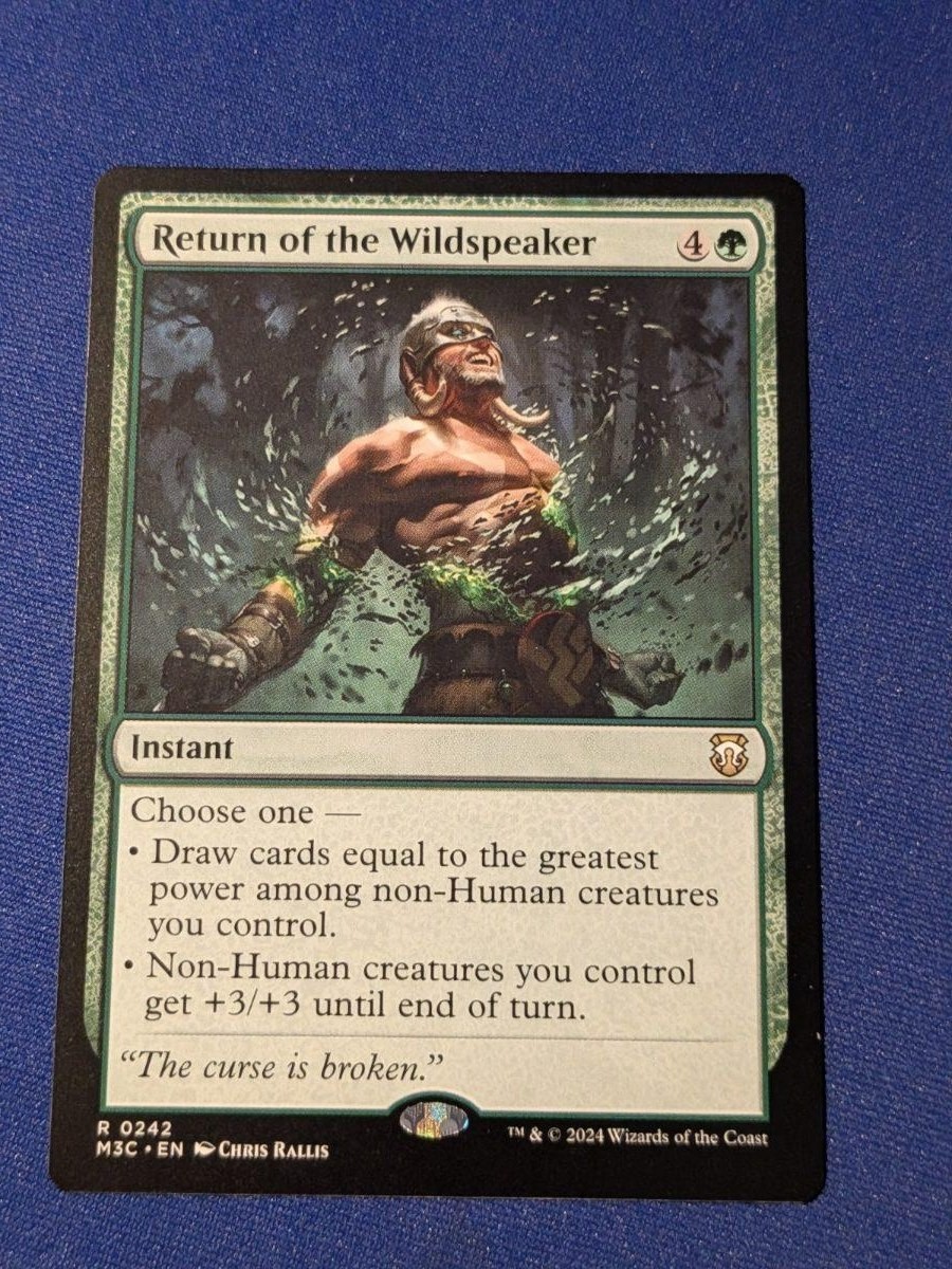Return of the Wildspeaker Modern Horizons 3 Commander #242 quasi nuovo MTG