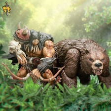 Modellino Metytoyz Hero Toys cacciatore tribale inseguitore di orchi e orso da guerra