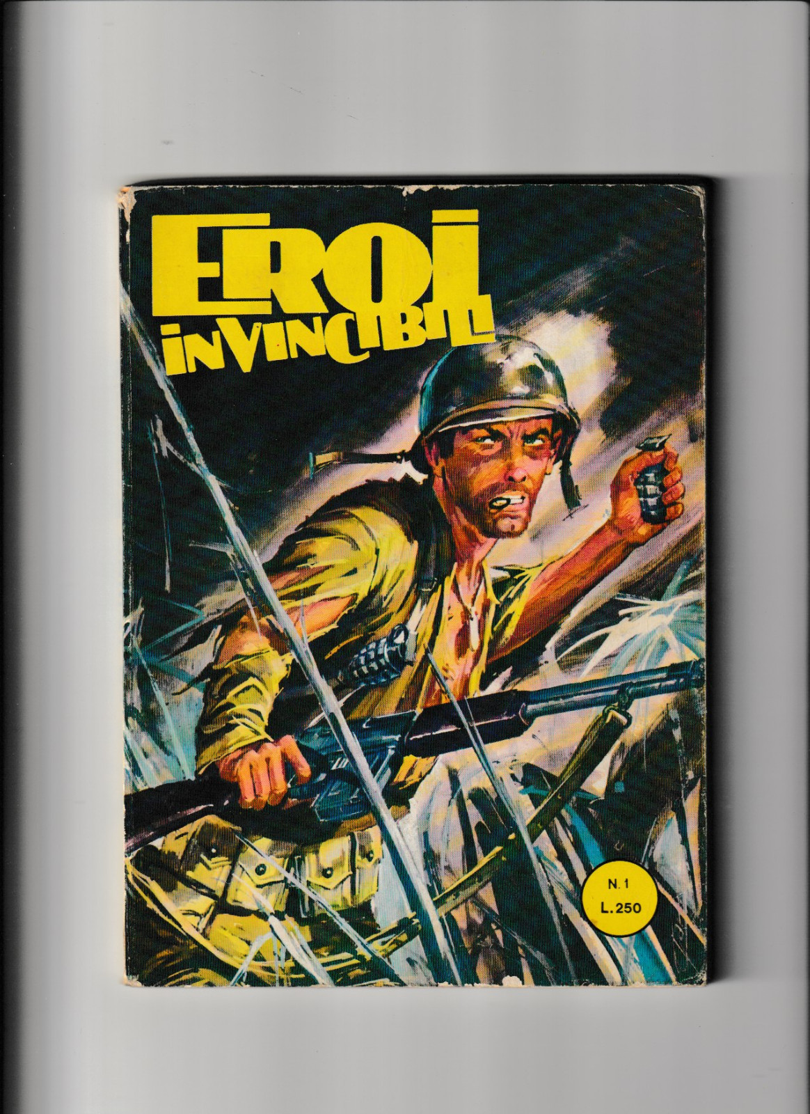 fumetto serie  eroi invincibili   completa 1/7 più 1/4 edizioni meroni 1972