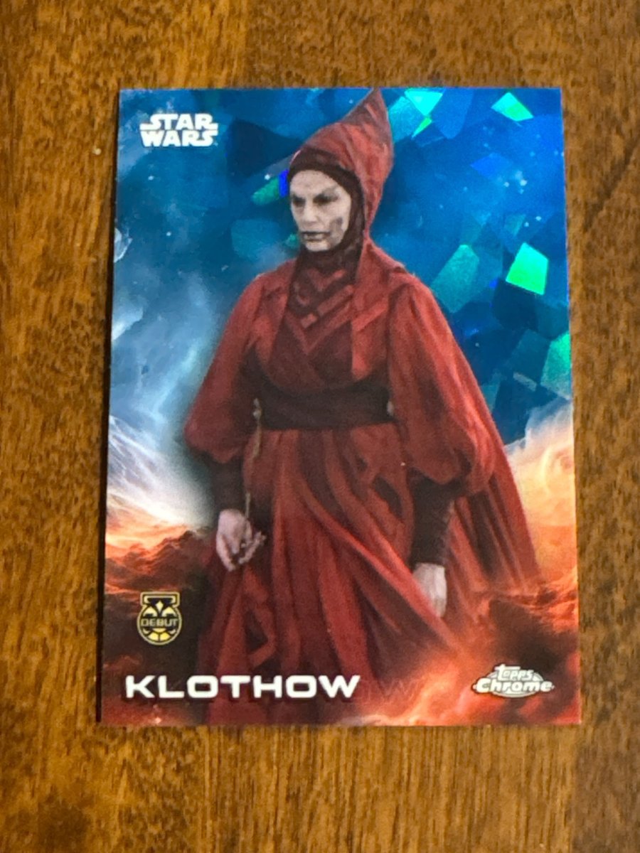 2025 Topps Chrome Star Wars Sapphire Klothow #75