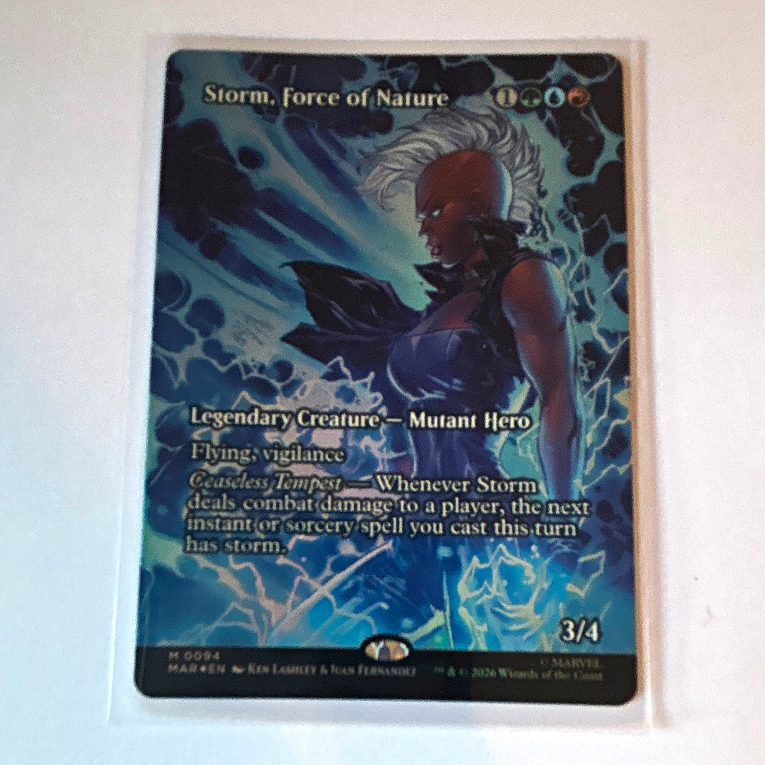 Wizards of the Coast MTG Storm, Force of Nature - Foil Full Art Mythic 0094