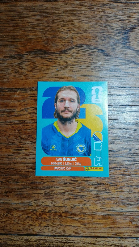 Sticker panini Ivan Sunjic