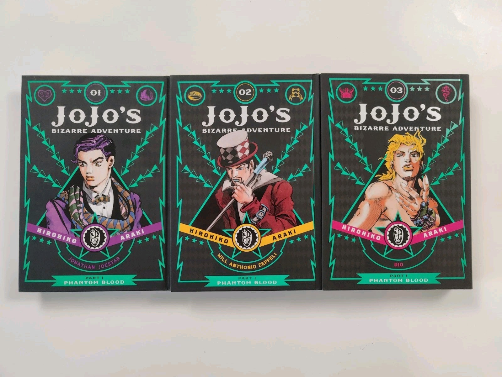 JoJo's Bizarre Adventure Part 1 Phantom Blood Vol 1-3 Completo VIZ Inglese HC