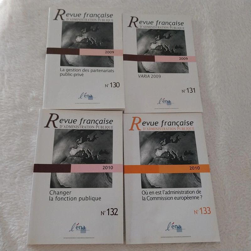 Lot de 4 Revue Française d'Administration Publique