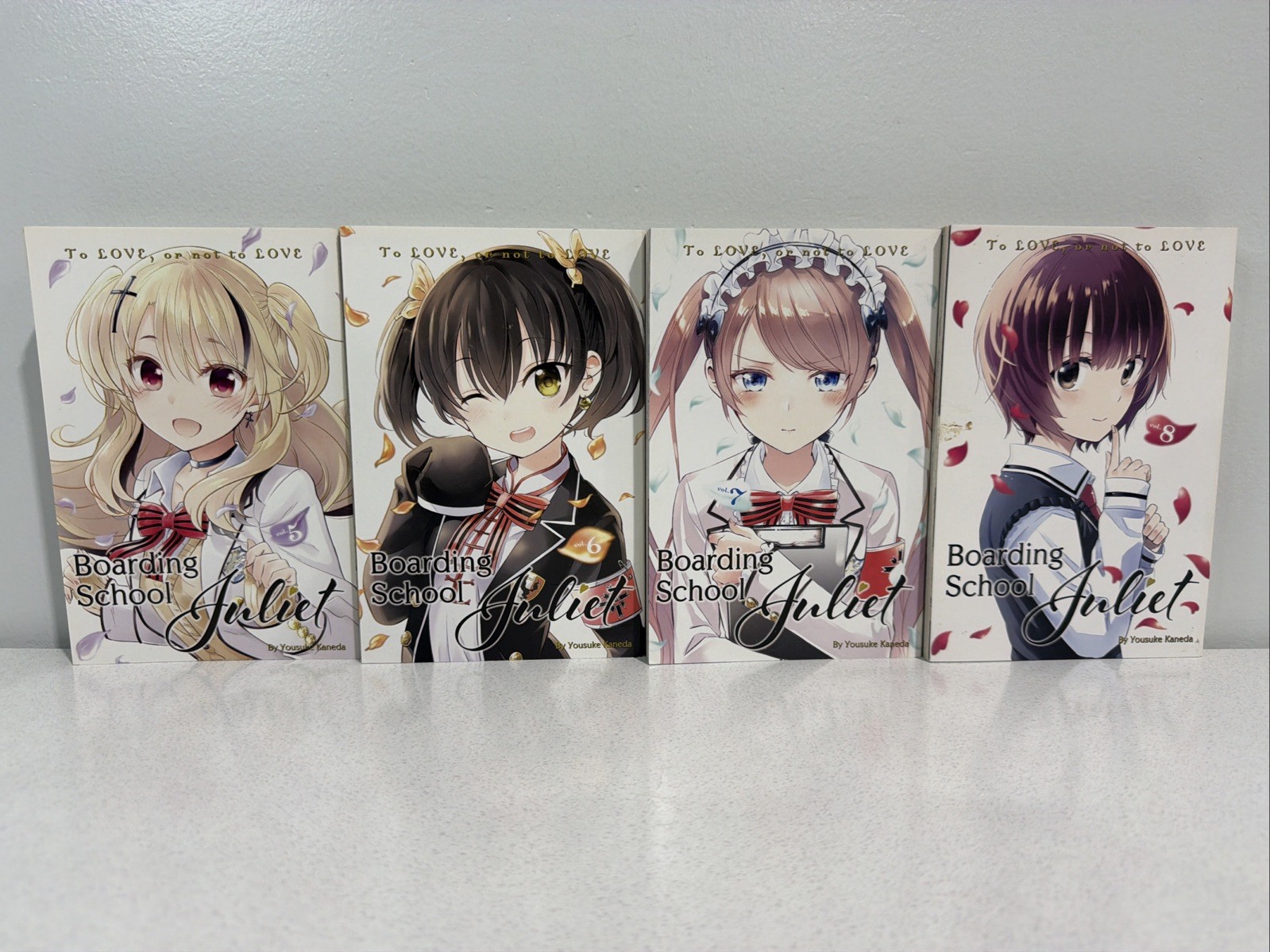 Boarding School Juliet #5-8 di Yousuke Kaneda libro manga inglese lotto di 4