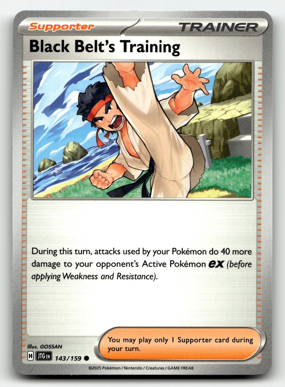 Black Belt's Training 143/159 Journey Together Common Pokemon TCG [LP]