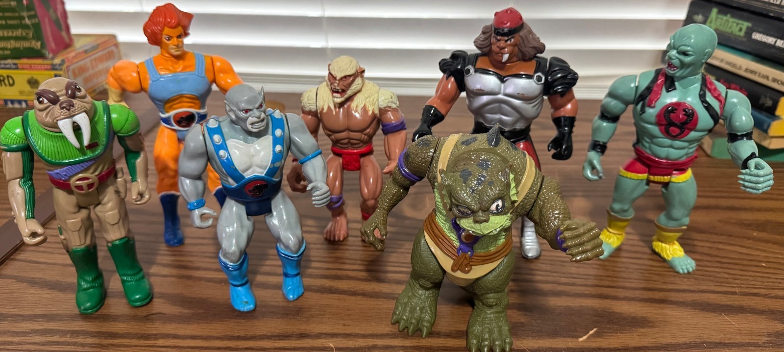 Vintage Thundercats Figures Lion-O Tuska Tygra Jackalman Slithe Cruncher Mum Ra