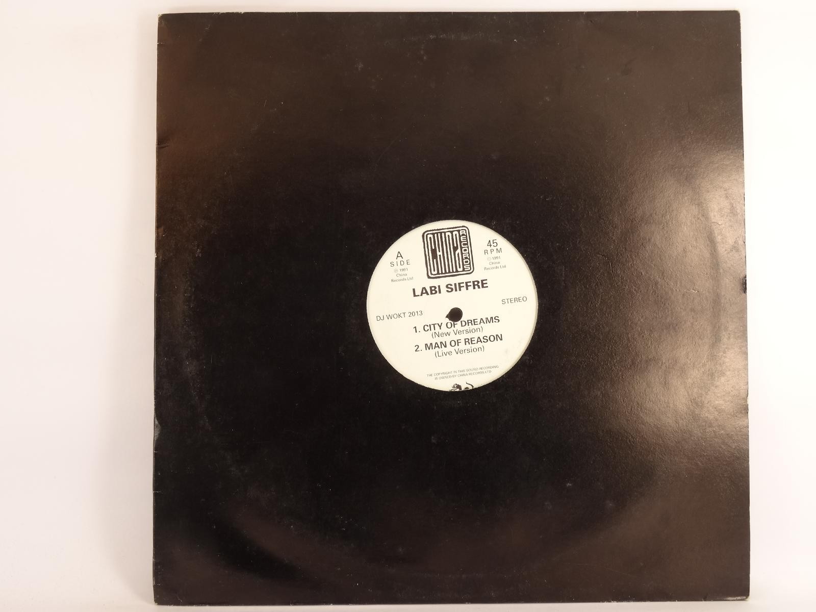 LABI SIFFRE CITY OF DREAMS (180) 3 Track 12" Single plus Company Sleeve CHINA RE