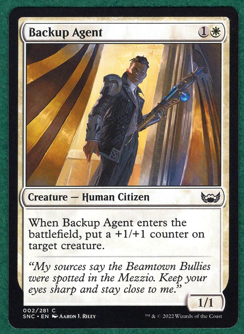 Backup Agent - Streets of New Capenna (SNC) #2 - Magic: The Gathering MTG Card