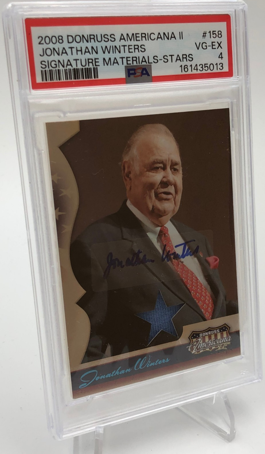 JONATHAN WINTERS WARDROBE PSA AUTO Card SP/150 Americana COMEDY MAUDE FRICKERT