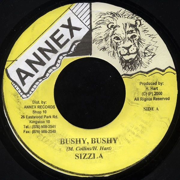 Disco Vinile 7" Reggae Dancehall - Sizzla – Bushy, Bushy / Rhythm