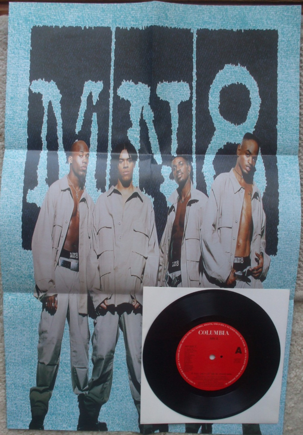 MN8 - If You Only Let Me In / I'll Be Gone - EX- 45 + POSTER sleeve
