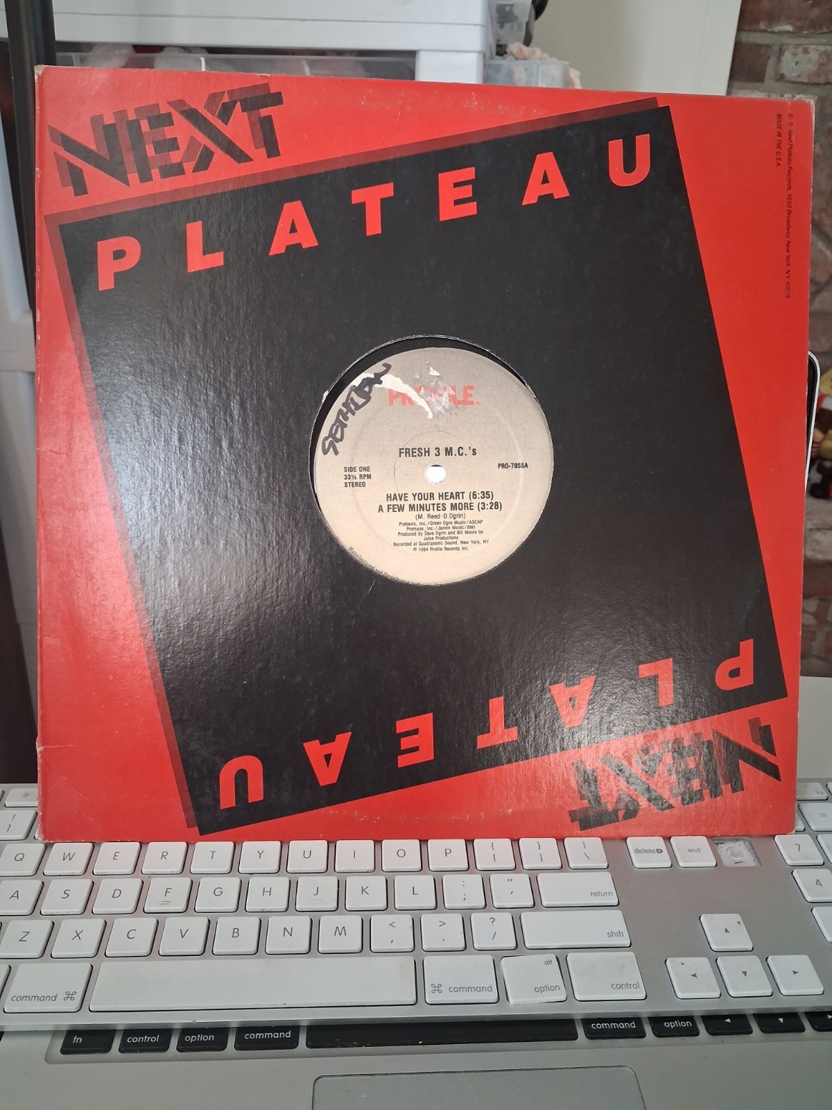 Fresh 3 MC's *Have Your Heart *12" single record *VG+ *1984 *Profile *PRO-7055