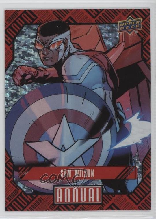 2023-24 Upper Deck Marvel Annual Silver Sparkle Sam Wilson #70 8d4