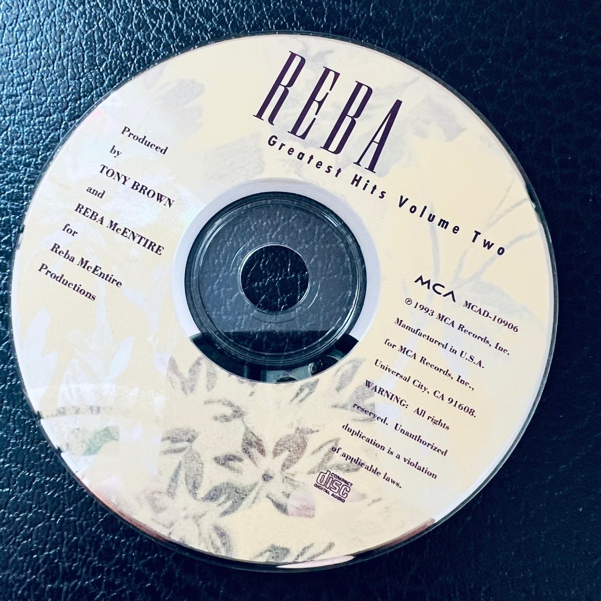 Reba McEntire – Greatest Hits Volume Two CD ONLY NO CASE  1993 MCA Country