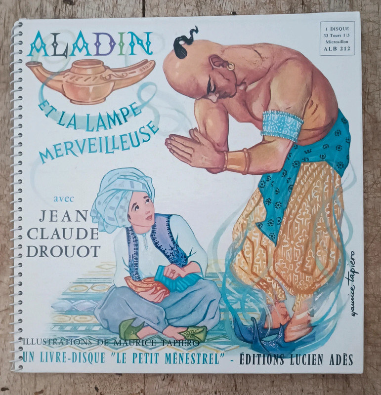 Livre disque : "Aladin" Rare Orig Fr 67, très bon état.