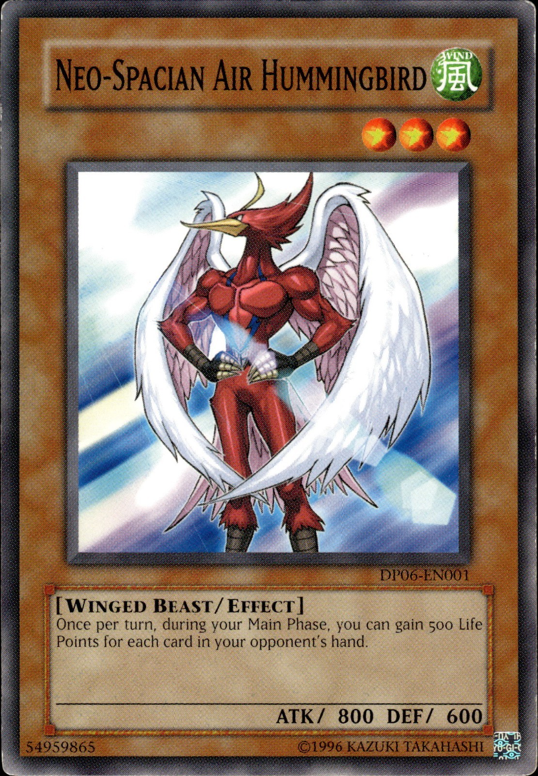Neo-Spacian Air Hummingbird - DP06-EN001 - MP - YuGiOh
