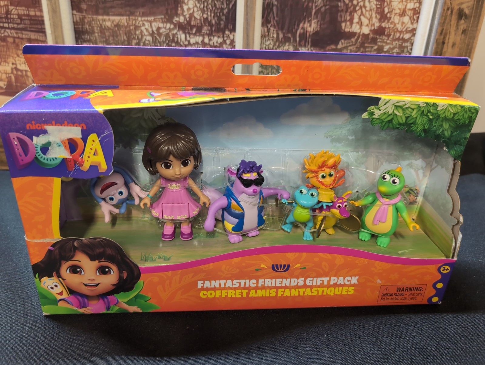 Confezione Regalo Nickelodeon Dora l'Esploratrice Amici Fantastici--5 Figurine--Nuove