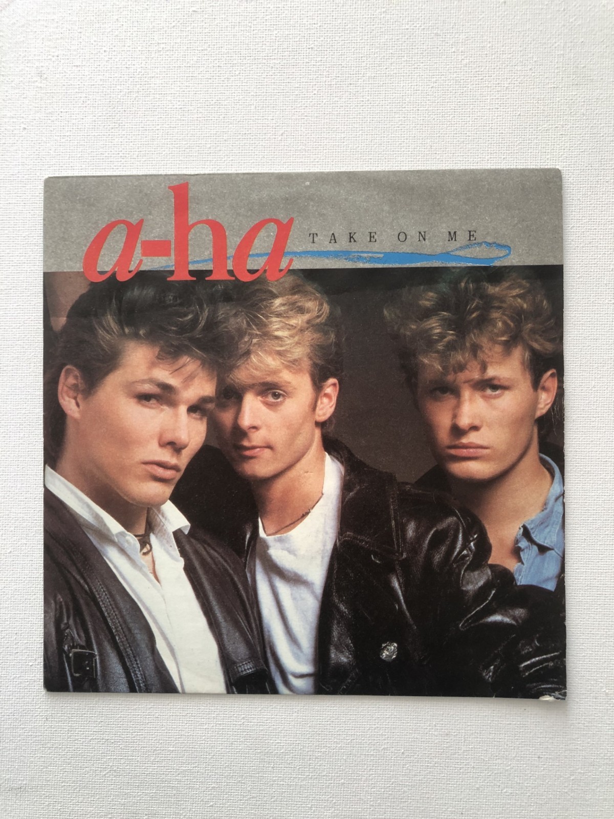 AHA TAKE ON ME 1985 with original Picture Sleeve Vinyl 7" single EXE *