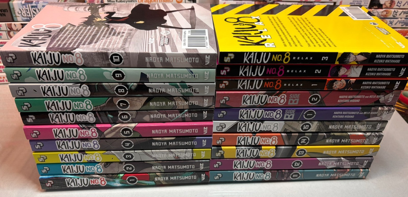 Kaiju No. 8 Vol 1-15, Side B Vol 1-2, Relax Vol 1-3 Manga English