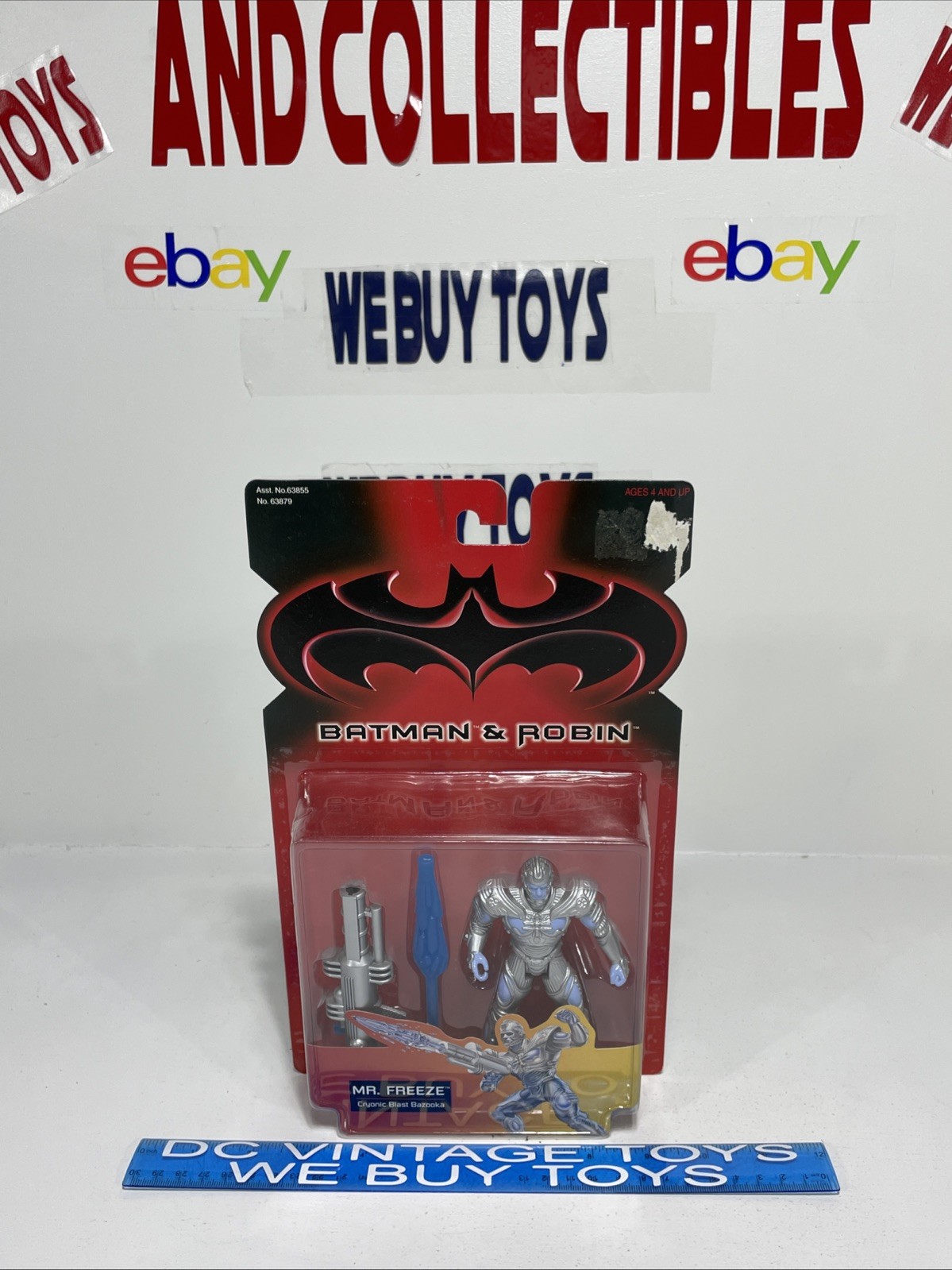 1997 Kenner Batman & Robin Mr. Freeze Cryonic Blast Bazooka Action Figure New