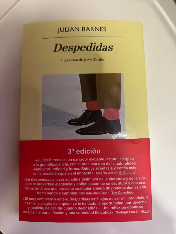 Libro Despedidas Julián Barnes