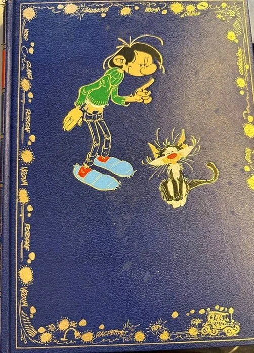 Gaston Lagaffe Tome 1 Edition Rombaldi - Couverture cartonnee bleue