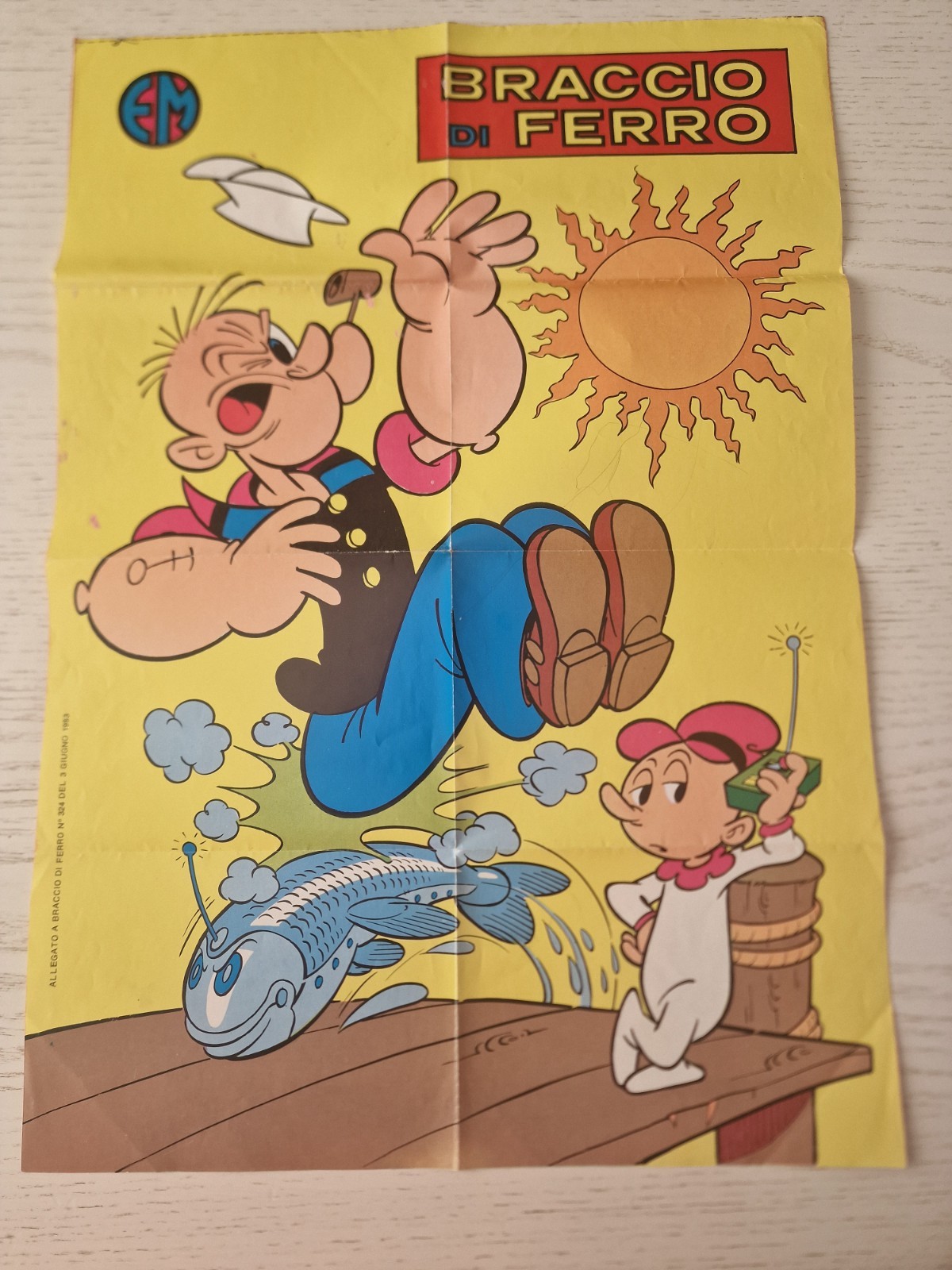 Poster di Braccio di ferro del 1983.