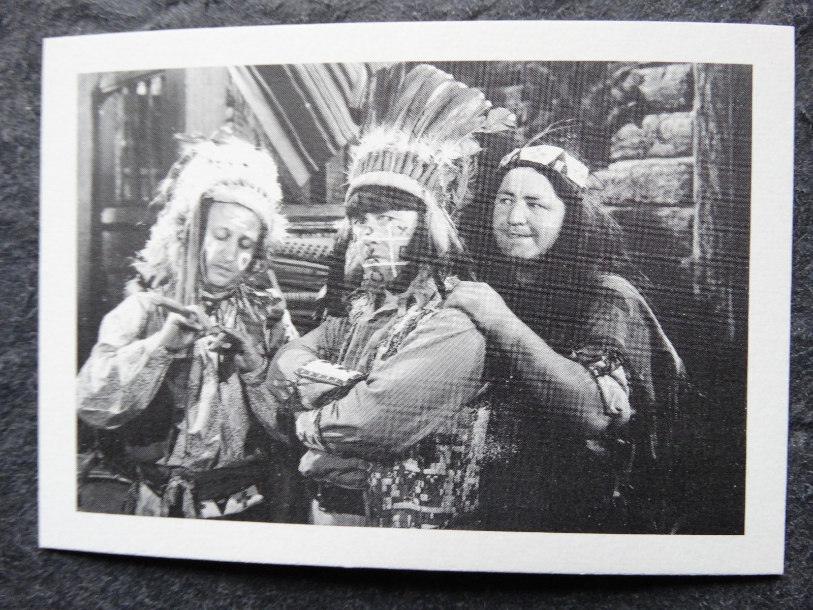 1985 FTCC The Three Stooges Trivia Backs #8 Moe Larry Curly Trading Card