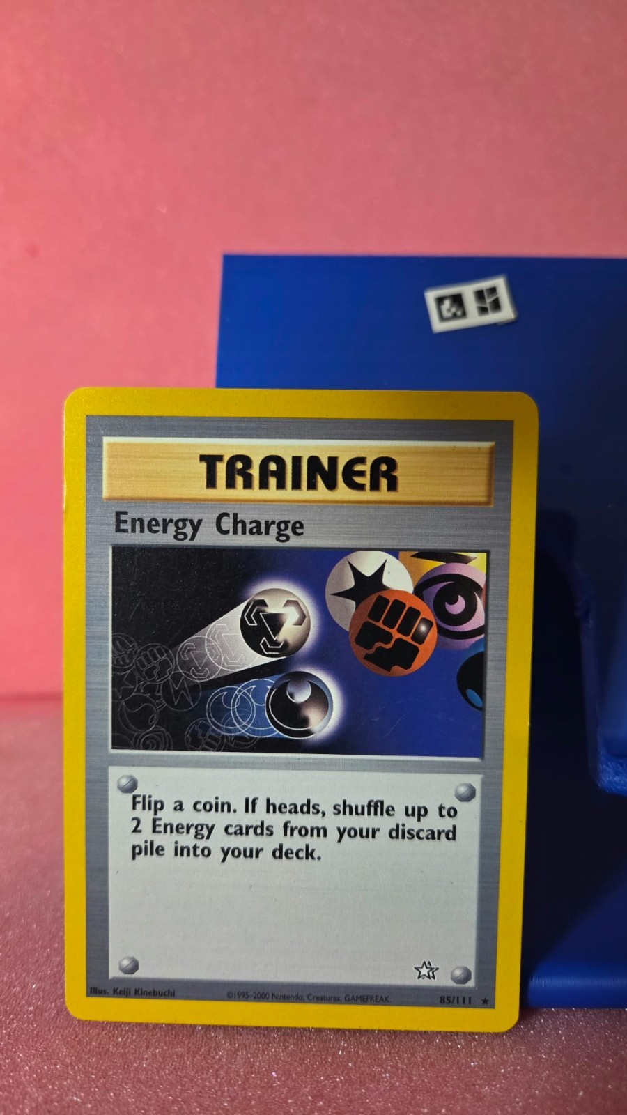 Pokémon TCG Energy Charge 85/111 Neo Genesis 2000 WOTC Vintage Rare Trainer MP