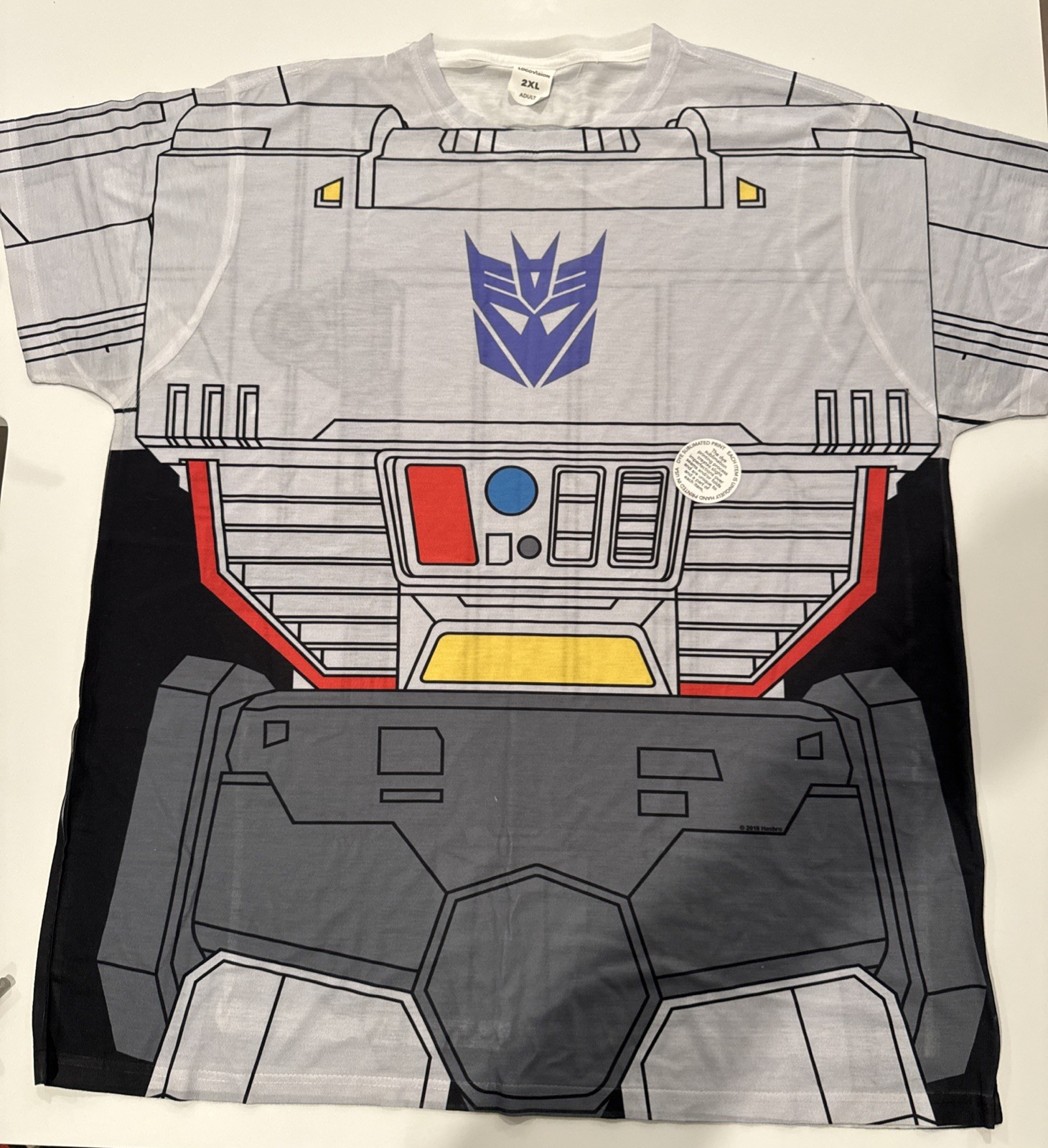 Transformers Megatron 2XL Cosplay Dye Sublimation Short Sleeve T-Shirt