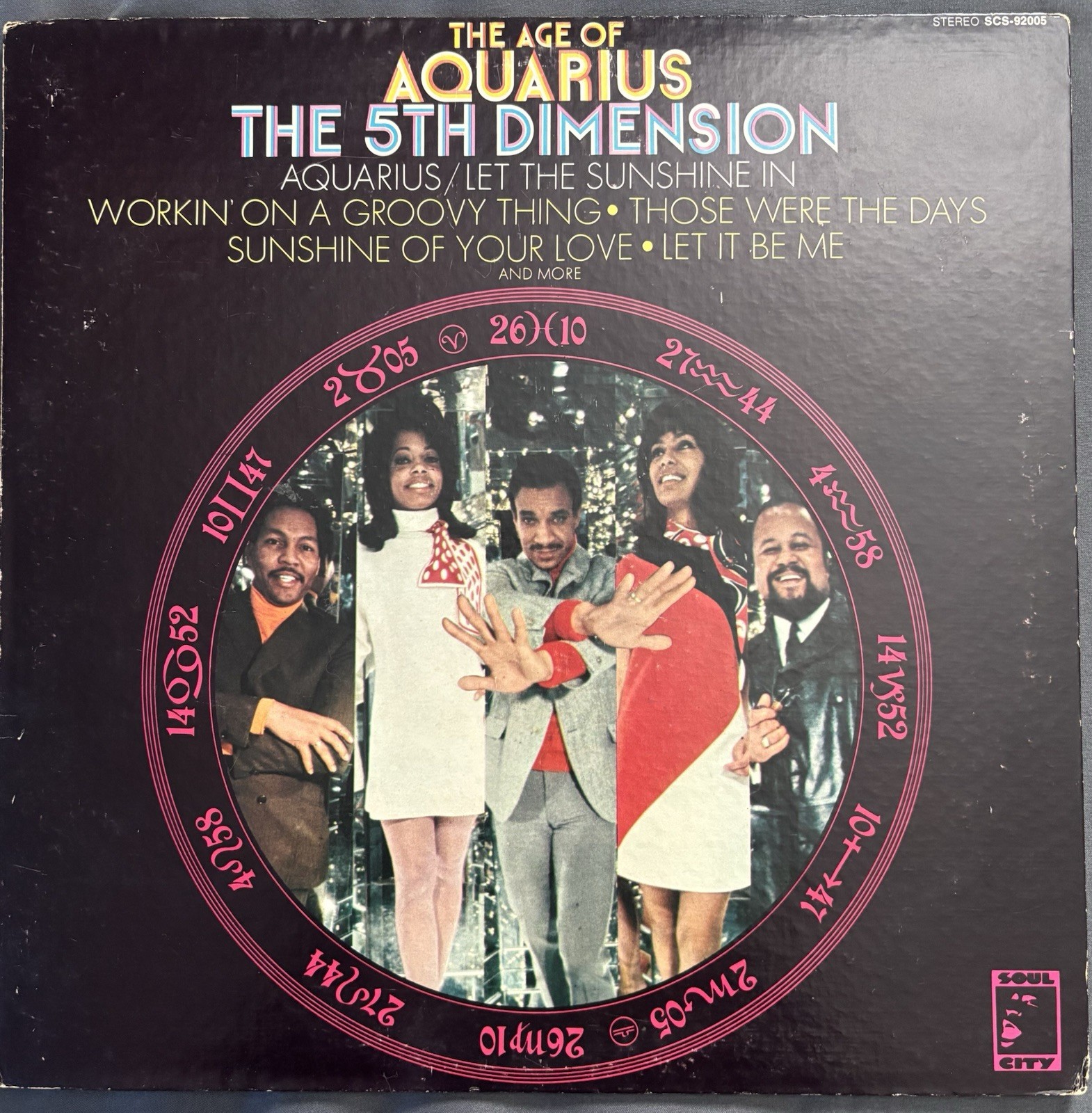 The 5th Dimension Age Of Aquarius Gatefold Vinyl LP Soul City VG+ TESTED