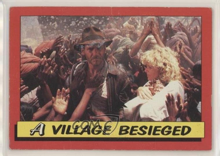 1984 Topps and the Temple of Doom Indiana Jones A Village Besieged #13 0b10