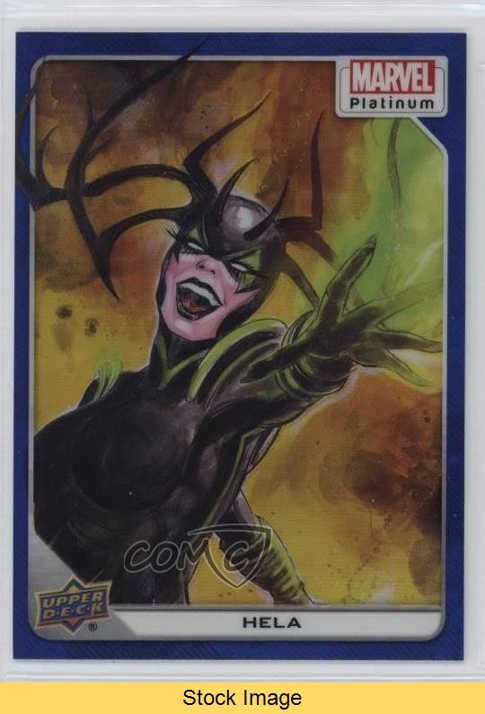 Upper Deck Marvel 2023 Platinum Blue Rainbow Hela #31 LEGGI 1bu3