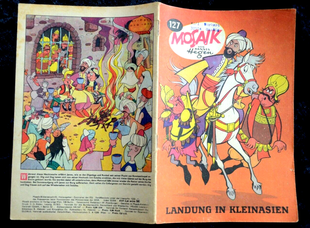 Originale MOSAIK Hannes Hegen Nr. 127 Atterraggio In Kleinasia DDR