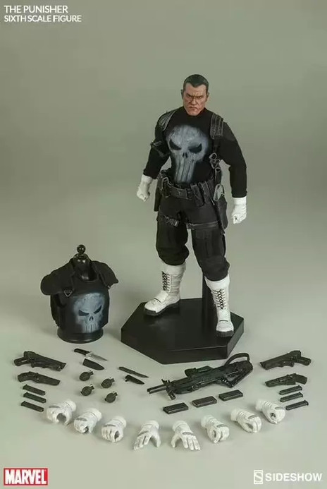 Sideshow The Punisher 1/6 Sixth Scale Figure Marvel Comics Frank Castle New