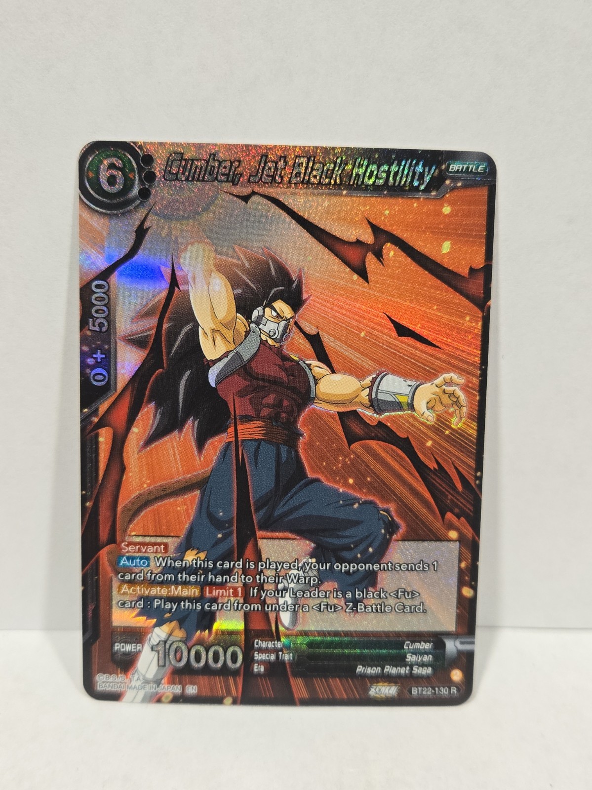 Dragon Ball Super Gioco di Carte Cumber, Jet Black Ostilità Colpo Critico...