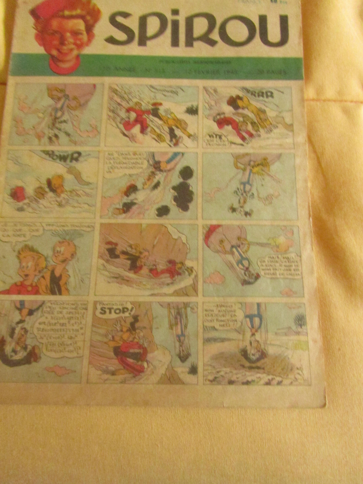 SPIROU MAGAZINE N° 513 DU 12 FEVRIER 1948 - 20 PAGES DE BD CULTES